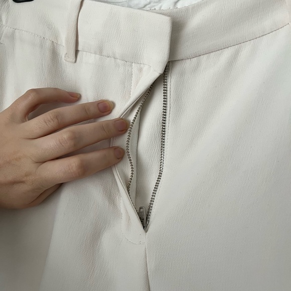 Aritzia Wilfred - “Chopin” High Waisted Cropped Trousers / Dress Pants in White - Picture 5 of 6